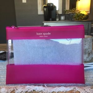 Clear Kate Spade Zipper Pouch
